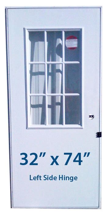 PART#TC1219 Silver. . Mobile home exterior doors 32x74 inswing
